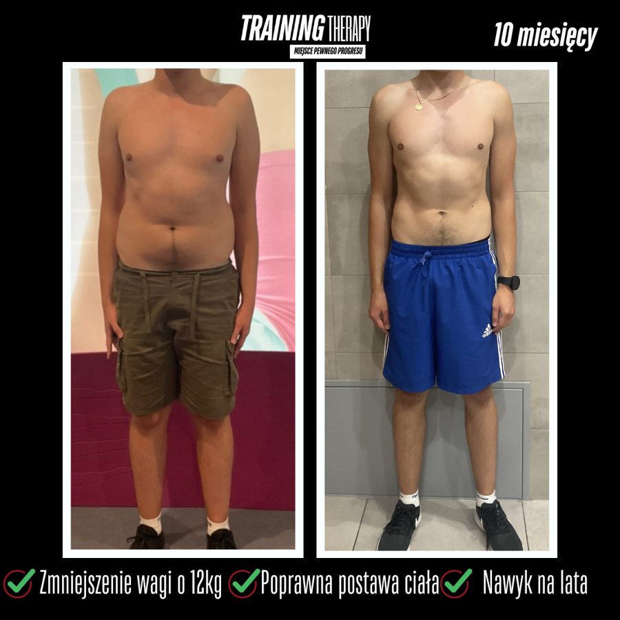 Metamorfoza Maćka po 10 miesiącach: −12 kg i lepsza postawa